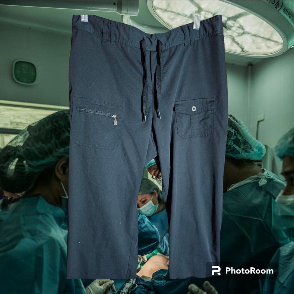 Adar Black Scrub‎ Pant Size L (X85)